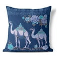 thumbnail image 1 of Arabian Traveler Throw Pillow in Blue 20 x 20, 1 of 3