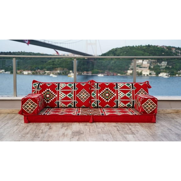 Arabic Floor Cushions, Convertible Sofa Bed, Red Diwan Sofa, Modular Sofa, Floor Pillows, Floor Lounger, Turkish Sofa Set, Sectional Sofas