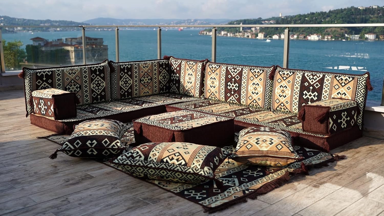 Arabic Floor Seating, Diwan Sofa, L Shaped Turkish Sofa, Floor Cushion  Seating, Sleeper Couch, Modular Sofa, Floor Sofa Seating, Couch Bed -  Walmart.com, image size:1500x844
