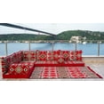 thumbnail image 1 of Arabic Floor Seating, L Shaped Red Sofa Bed, Turkish Sofa, Floor Cushion Seating, Sleeper Couch, Modular Sofa, Foam Couch, Folding Sofa Bed, 1 of 3
