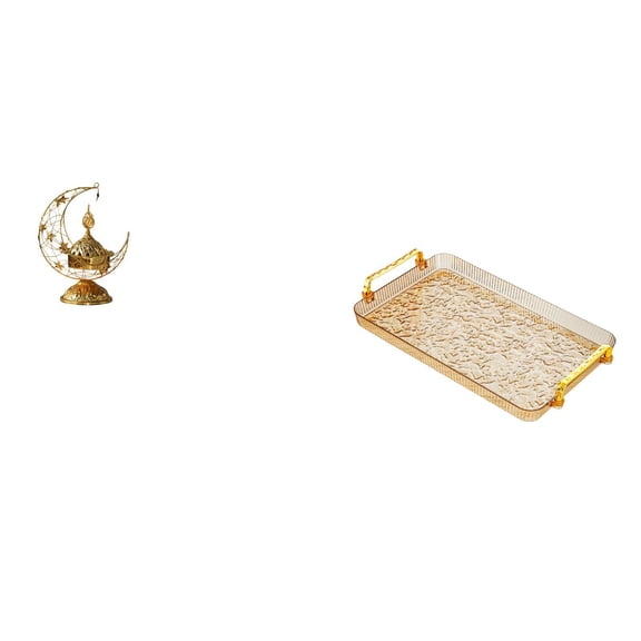 Arabic Incense Burner Serving Tray Storage Platter Iron Material Suitable for Living Room Kitchen Bathroom Vanity