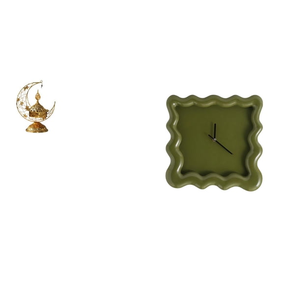 Arabic Incense Burner Wall Clock Candle Stand with Iron Material Suitable for Living Room Fireplace Bathroom