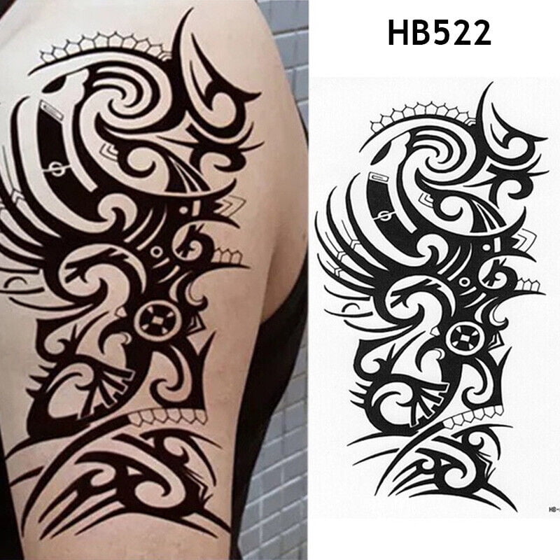 Arabic Language Waterproof Temporary Stickers Letter Body Art Arm Fake ...