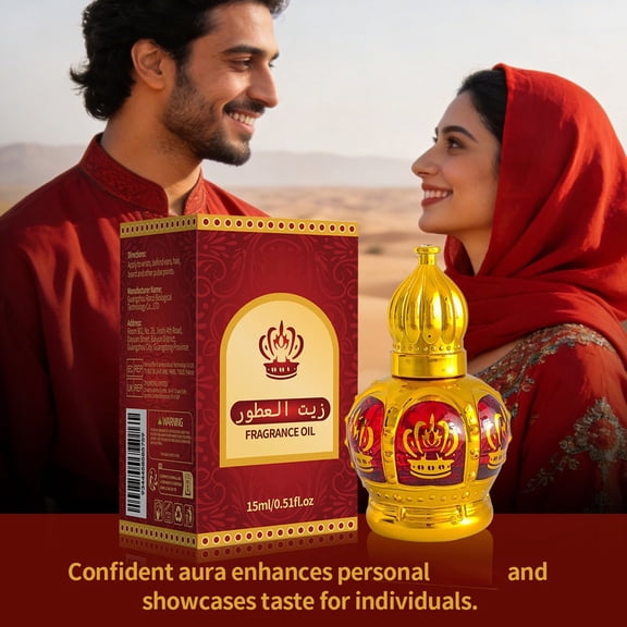 Arabic Roll-on Fragance Oil,15ml Long Lasting Refreshing Essential Oil With Exquisite Bottle,Ideal For Women