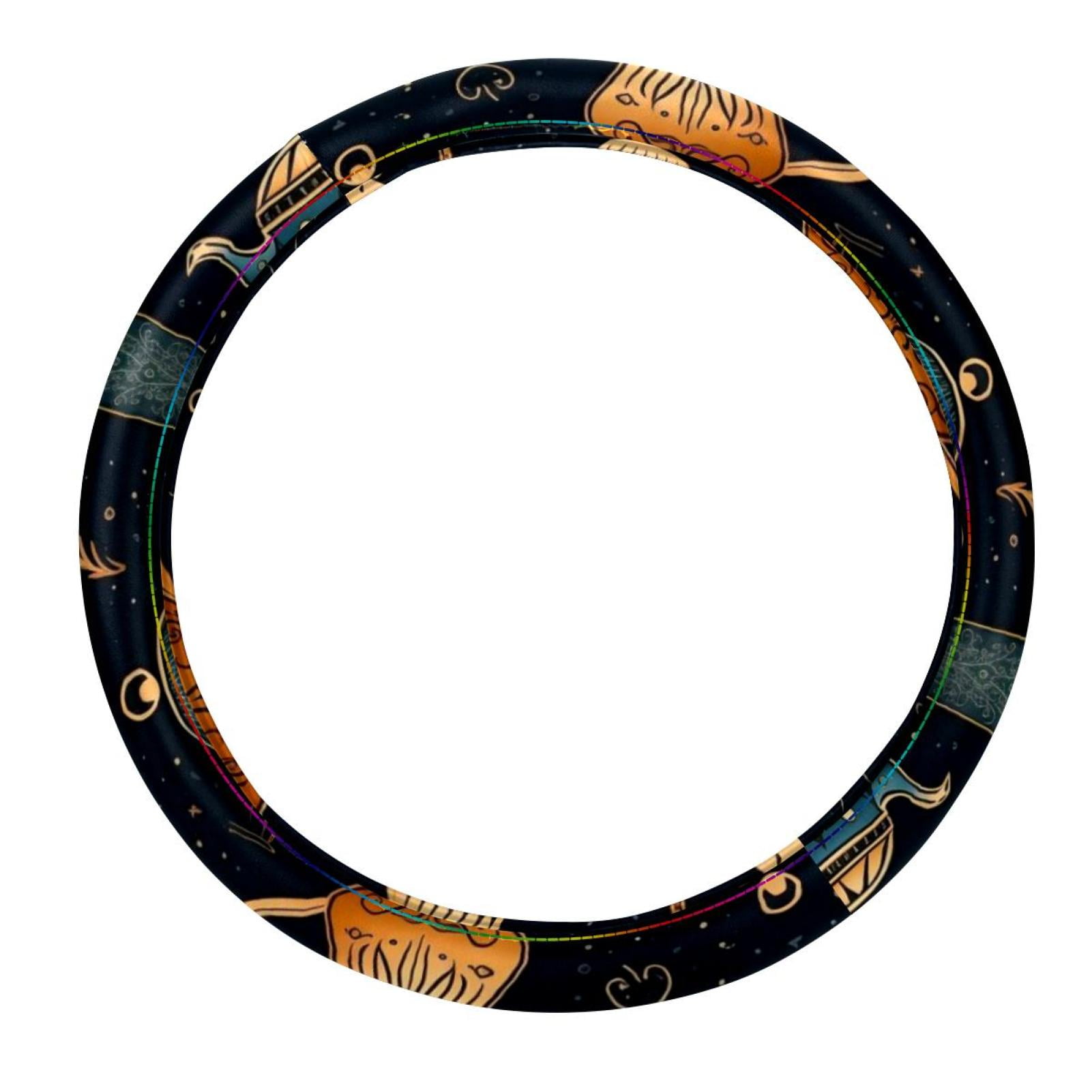 Arabic Teapot 14.5 Inch Car Wheel Cover, Printing Design, PVC Leather