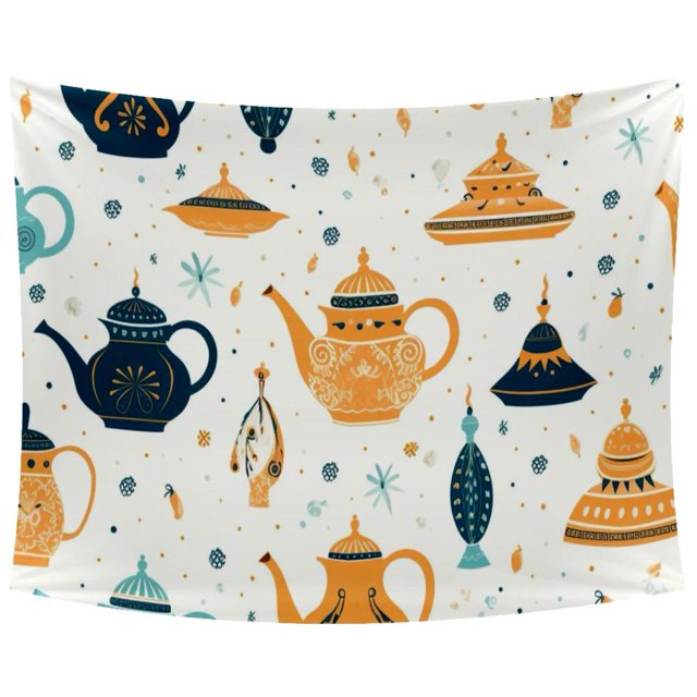 Arabic Teapot E Tapestry Wall Hanging for Bedroom Home Decor Living