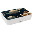 thumbnail image 1 of Arabic Teapot PU Leather Necklace Holder with Removable Compartment and Portable Organizer Box Jewelry Display Case Jewelry Boxes, 1 of 6
