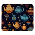 thumbnail image 1 of Arabic Teapot Printed Square Desk Pad, 8.3x9.8 Inch Non-Slip Rubber Bottom Gaming Mousepad, Desk Mat for Office and Gaming, 1 of 6