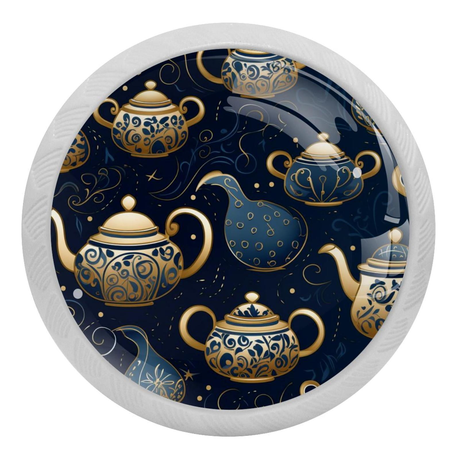 Arabic Teapot Round GlowintheDark Knobs Fluorescent Drawer