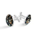 thumbnail image 1 of Arabic Teapot Stylish Mens Cufflink Set for Formal Attire, Made of Stainless Steel, for Special Occasions, 1 of 6