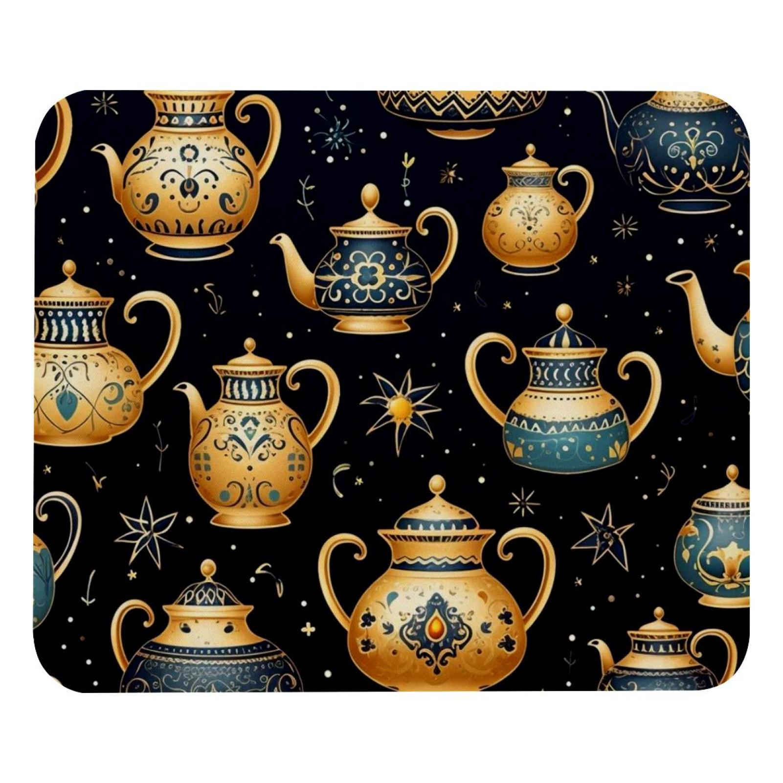 Arabic Teapots Cute Mouse Pad, Comfortable Mousepad with Smooth Surface and NonSlip for Pain
