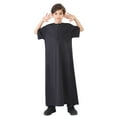 thumbnail image 1 of Arabic Thobe for Teenagers, Long-Sleeved Robe with Embroidered Decor, Traditional National Apparel, Perfect for Festivals and Daily Wear, 1 of 6
