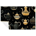 Arabic teapot Custom Printed Microfiber Throw Blanket Soft and Warm