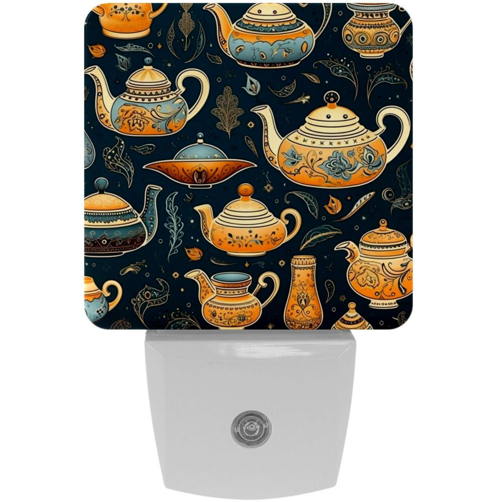 Arabic teapot LED Square Night Light for Bedroom and Bathroom Energy Efficient and Bluetooth