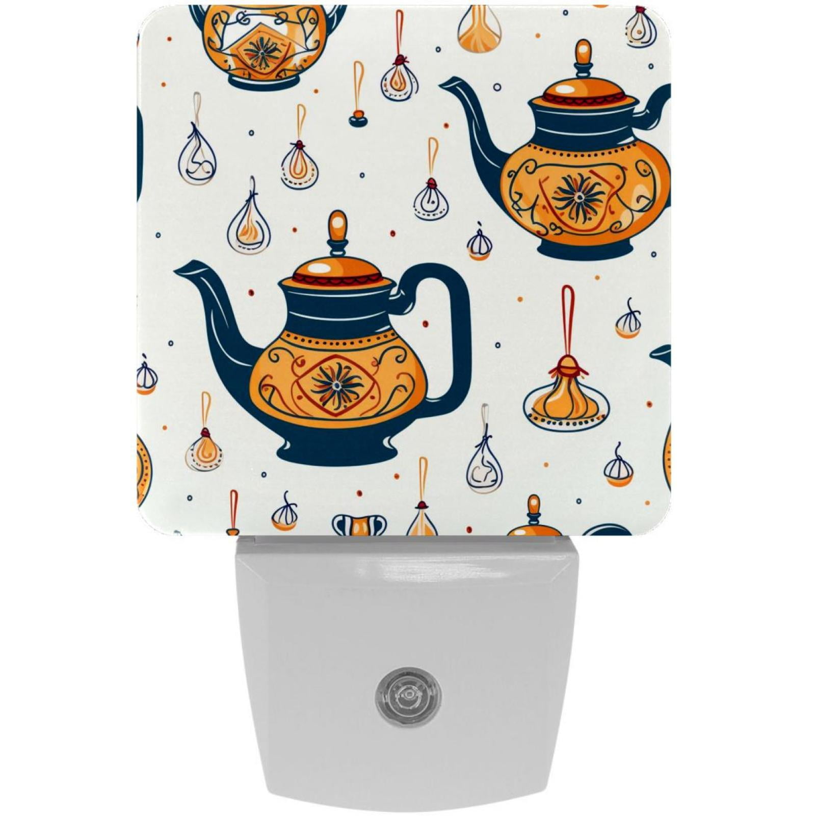 Arabic teapot LED Square Night Lights Modern and Versatile Plugin