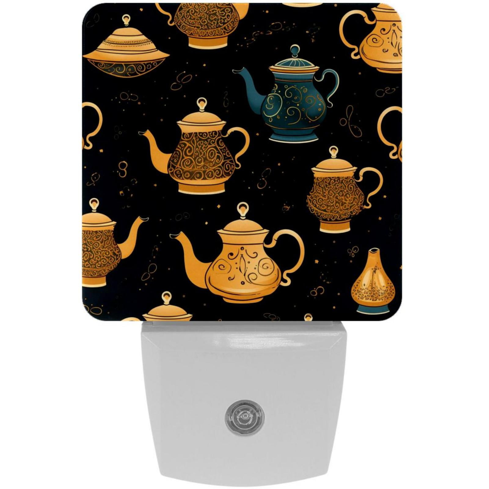 Arabic teapot LED Square Night Lights with Motion Sensor Modern and