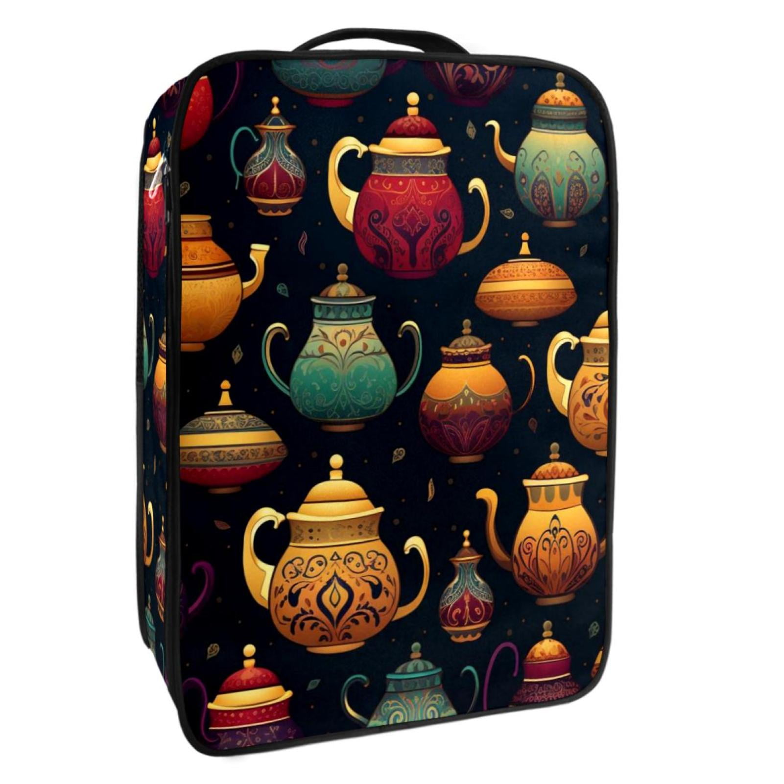 Arabic teapot Polyester Shoe Storage Containers, 23x31cm/9x12in, Stackable Organizer Box for