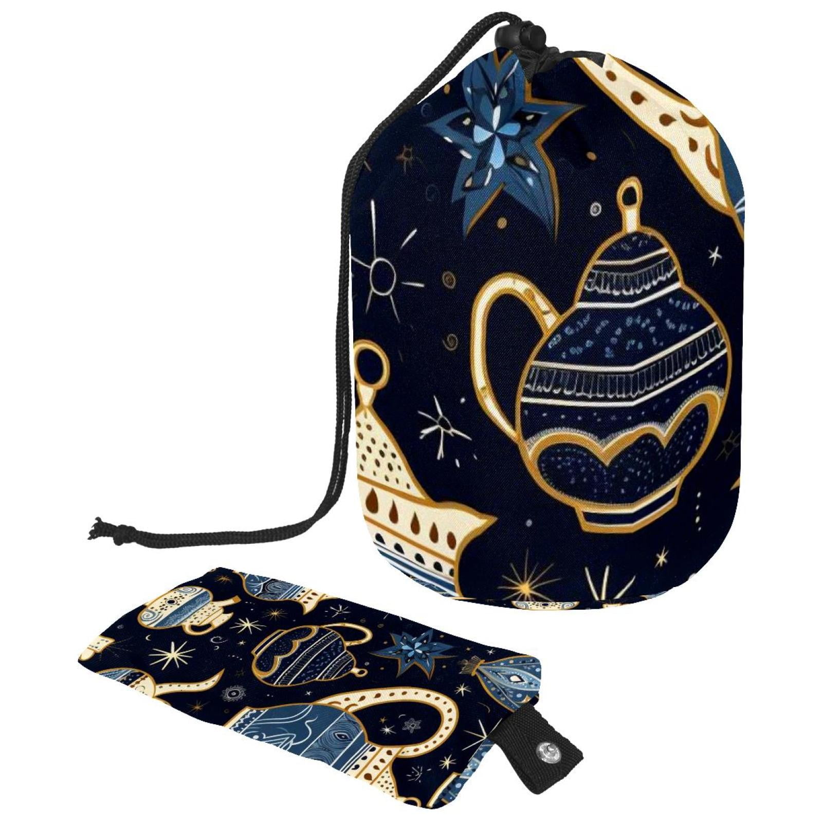 Arabic teapot Portable Drawstring Mesh Bag Shower Bags Wash Bag