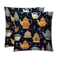thumbnail image 1 of Arabic teapot Set of 2 Velvet Throw Pillow Covers Inserts for Bed Pillow, Decorative Pillows - 16x16 18x18 20x20 Inches with Unique Patterns for Various Occasions, 1 of 6
