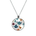 thumbnail image 1 of Arabic teapot Stylish Glass Pendant Circular Necklace - Women's Fashion Jewelry Accessory, 1 of 5