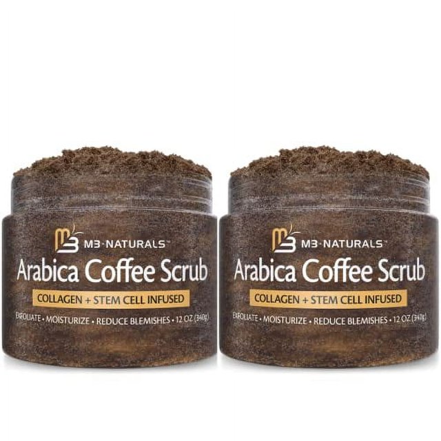Arabica Coffee Scrub Face Foot & Body Exfoliator Infused with Collagen