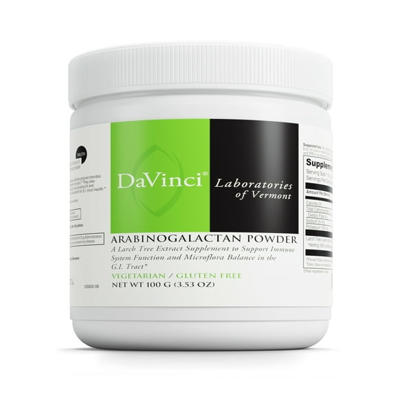 Arabinogalactan Powder, 3.53 oz (100 g), DaVinci Laboratories of Vermont