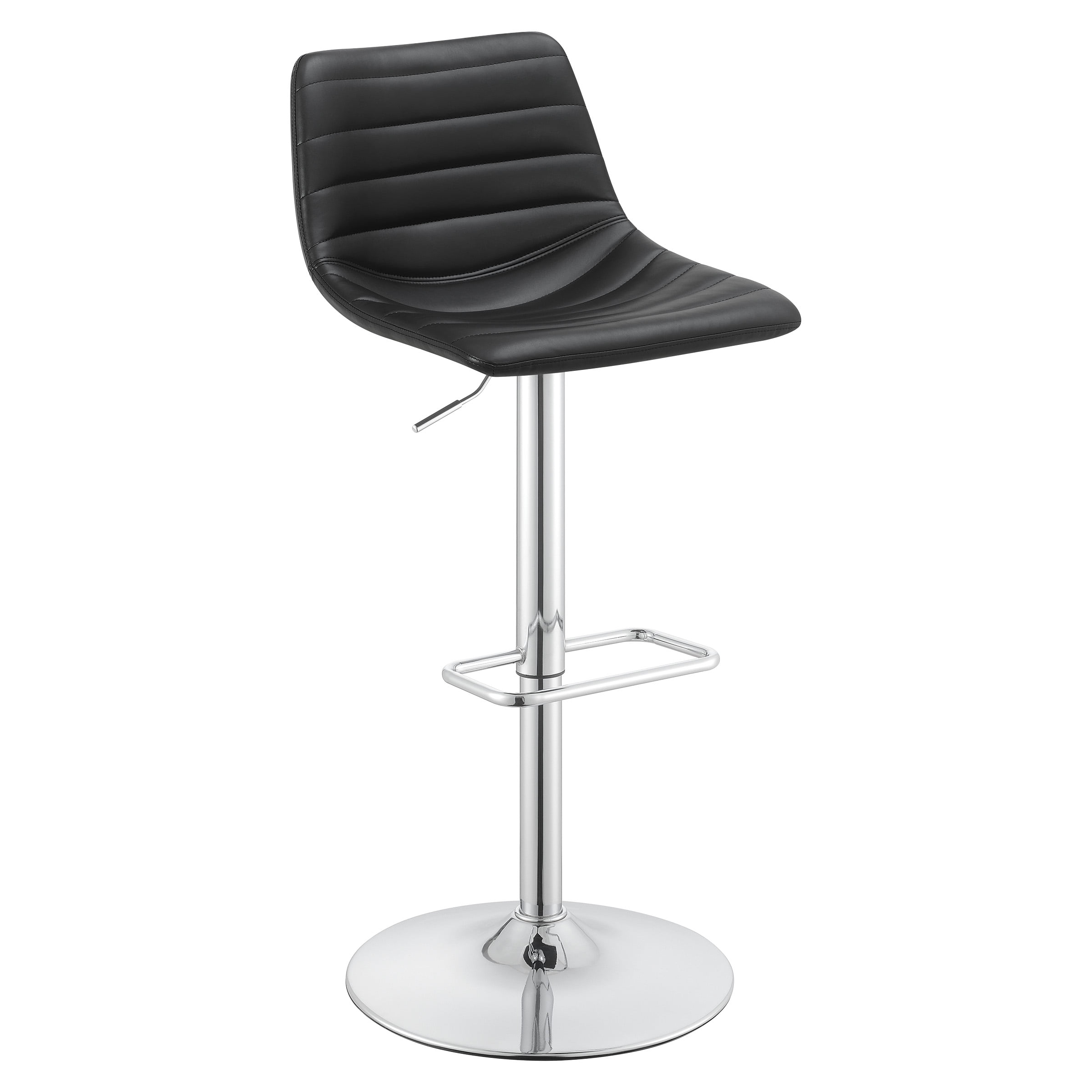 Araceli Adjustable Stool 2-Pack in Camel Brown Faux Leather