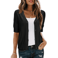 thumbnail image 1 of Arach&Cloz Women's Lightweight Summer Business Casual Cropped Short Sleeve Cardigan, 1 of 6