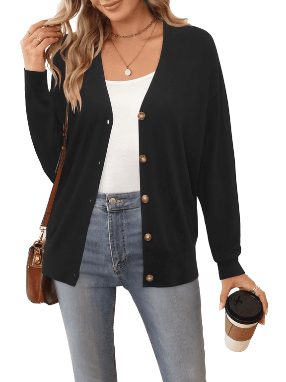 Women’s Wool Blend Lightweight Summer Business Casual Cardigan Sweaters