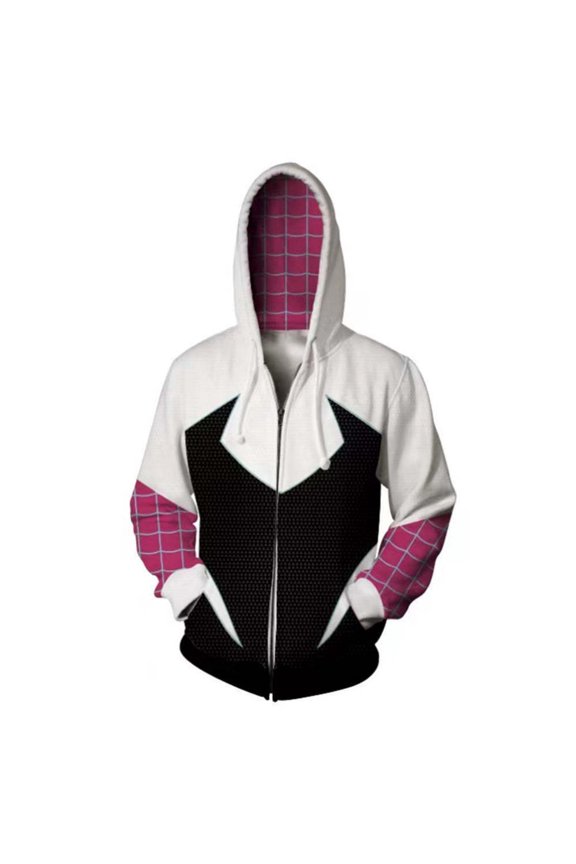 Arachnid Hero Outfit Adult Halloween Costume for Halloween Cosplay Costume for Party Night Hot Pink M