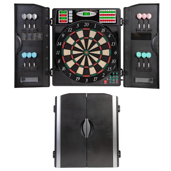 Arachnid Titanium 5400 Electronic Dartboard and Cabinet