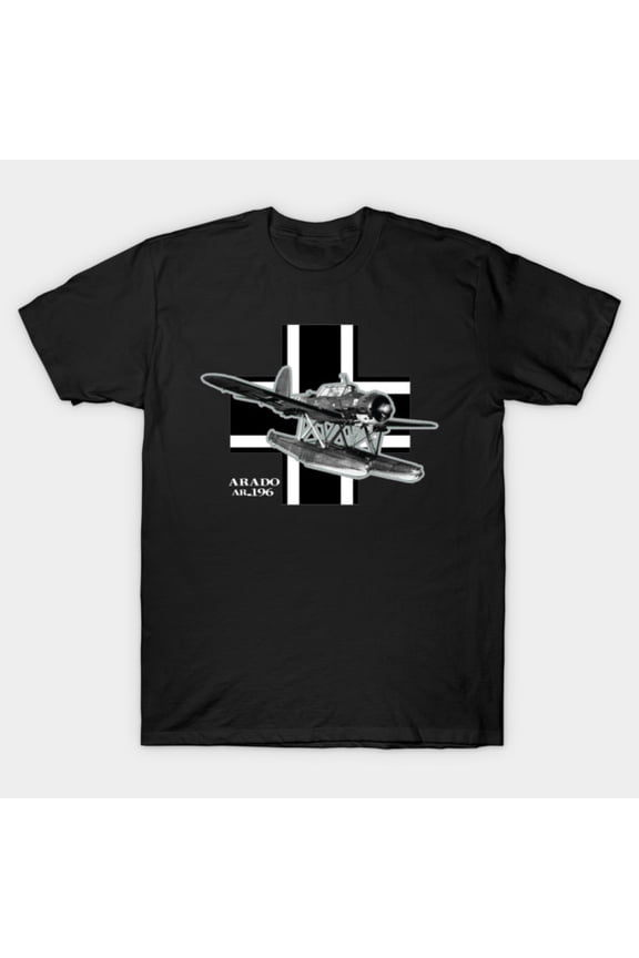 Arado Ar 196 Seaplane Vintage WW2 Military Catapult Recon Aircraft Unisex T-Shirt, up to size 3XL.