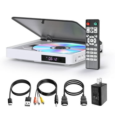 Arafuna Portable DVD Players for TV, 1080P Mini DVD Player with Remote, Hdmi Cable, Support Playback