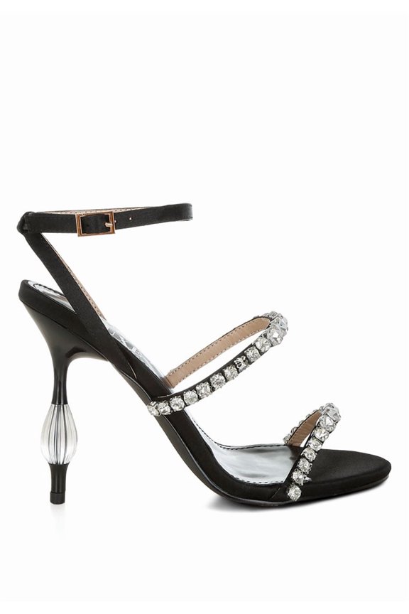 Aragon Diamante Embellished Fantasy Heel Womens Sandals
