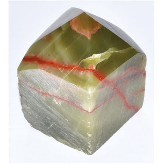 Aragonite Top Polished Point Pendant, Green