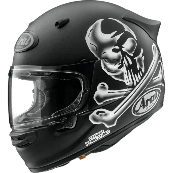 Arai Contour-X Jolly Roger White and Black Helmet | XS-2XL