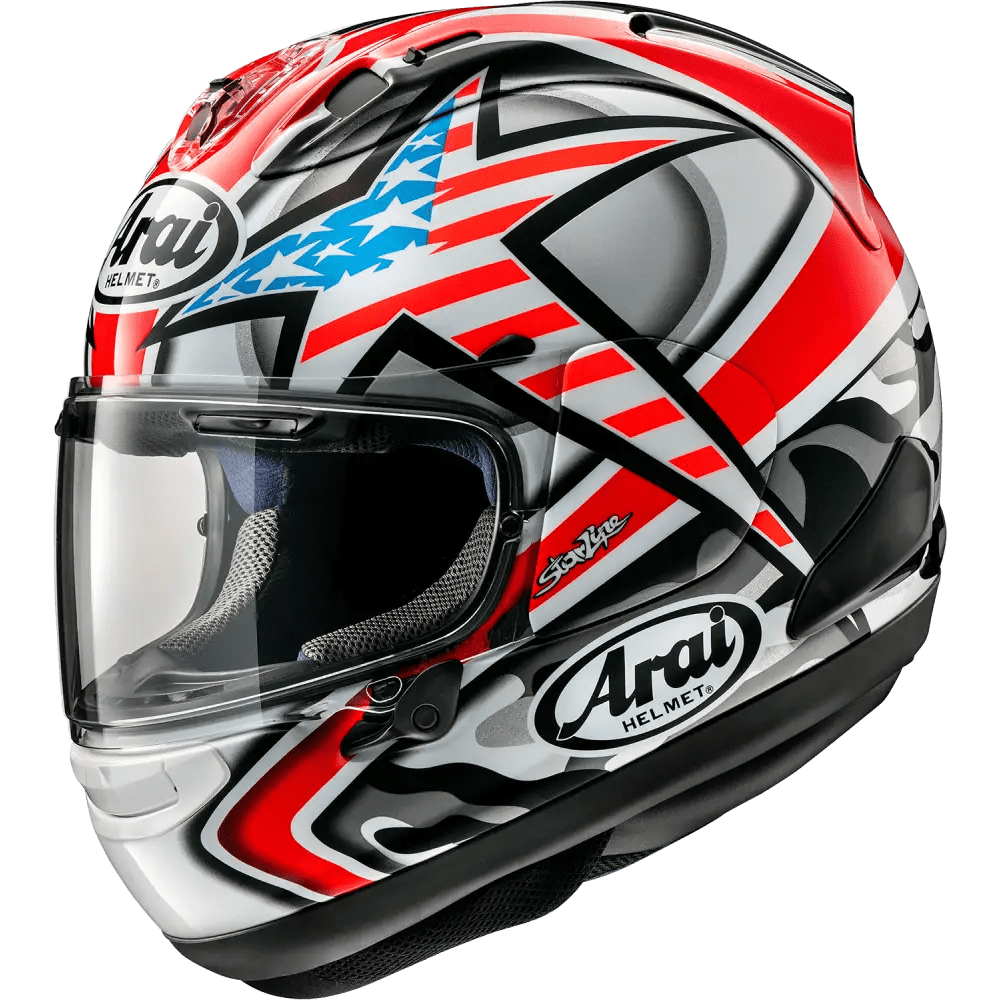 Arai Corsair-X Hayden Laguna Motorcycle Helmet (M2020D) White/Black/Red XL