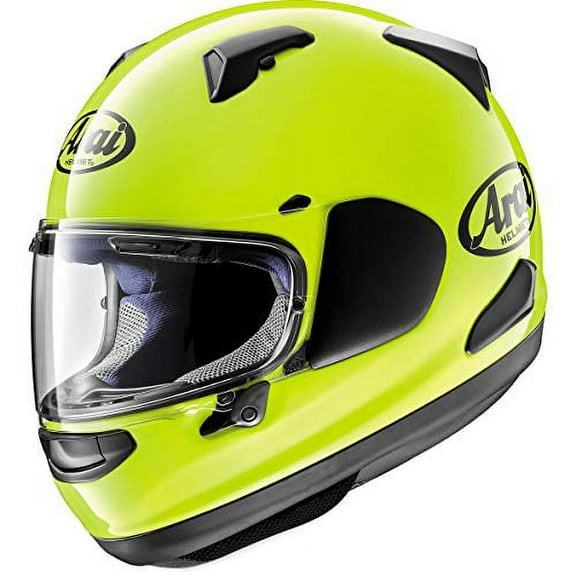 Arai Quantum-X Solid Motorcycle Helmet (M2020D) Fluorescent Yellow SM