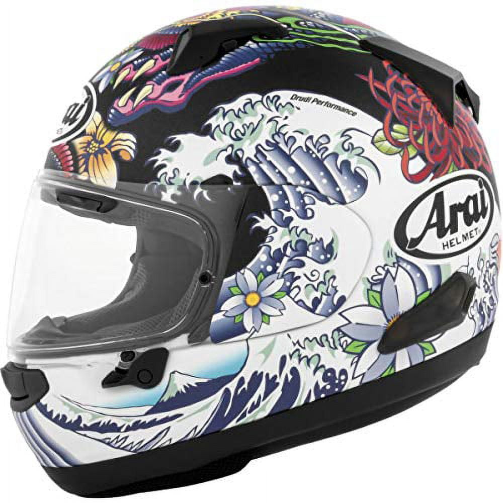 Arai Quantum-X Oriental Motorcycle Helmet with Visor, Black Frost
