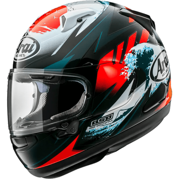 Arai Quantum-X Wave Men's Street Motorcycle Helmet - Black / 2X-Large