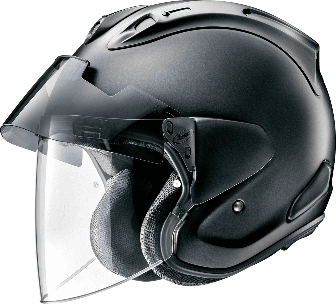 Arai Ram-X Solid Open Face Motorcycle Helmet (M2020D) Black Frost XS