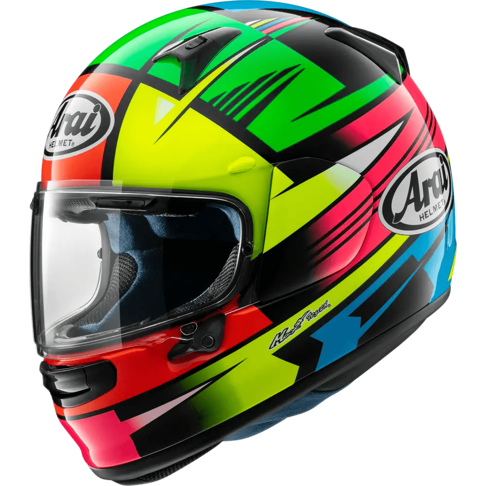 arai helmet l Corsair-X - Ogura Size Large Interior pockets to manage excess radio cords make device installation simple and easy Arai Corsair-X Helmet - Cycle