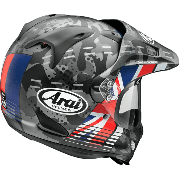Arai XD-4 Cover UK Dual Sport Motorcycle Helmet Black Frost XS