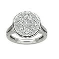 thumbnail image 1 of Araiya 10K White Gold Cluster Diamond Ring (1 1/4 cttw, I-J Color, I2-I3 Clarity), Size 9, 1 of 1