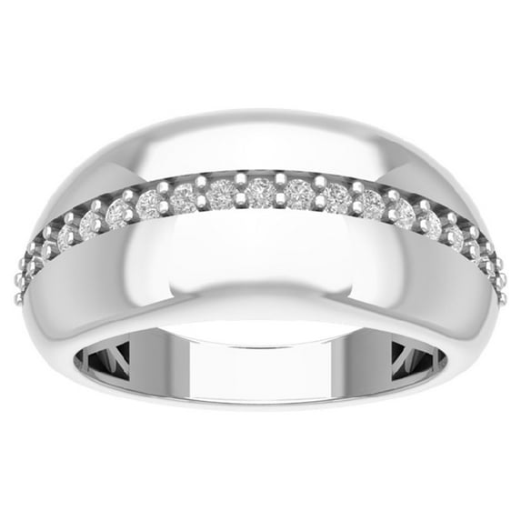 Araiya 10K White Gold Diamond Band Ring (1/3 cttw, I-J Color, I2-I3 Clarity), Size 5.5
