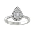 thumbnail image 1 of Araiya 10K White Gold Diamond Band Ring for Women (1/3 cttw, I-J Color, I2-I3 Clarity), Size 9, 1 of 3