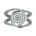 thumbnail image 1 of Araiya 10K White Gold Diamond Cocktail Ring for Women (1/2 cttw, I-J Color, I2-I3 Clarity), Size 6, 1 of 1