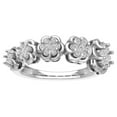 thumbnail image 1 of Araiya 10K White Gold Diamond Half Eternity Band Ring (1/2 cttw, I-J Color, I2-I3 Clarity), Size 6.5, 1 of 1