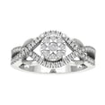 thumbnail image 1 of Araiya 10K White Gold Diamond Halo Band Ring (1/2 cttw, I-J Color, I2-I3 Clarity), Size 9.5, 1 of 1