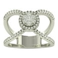 thumbnail image 1 of Araiya 10K White Gold Diamond Space Band Ring (1/2 cttw, I-J Color, I2-I3 Clarity), Size 8.5, 1 of 1